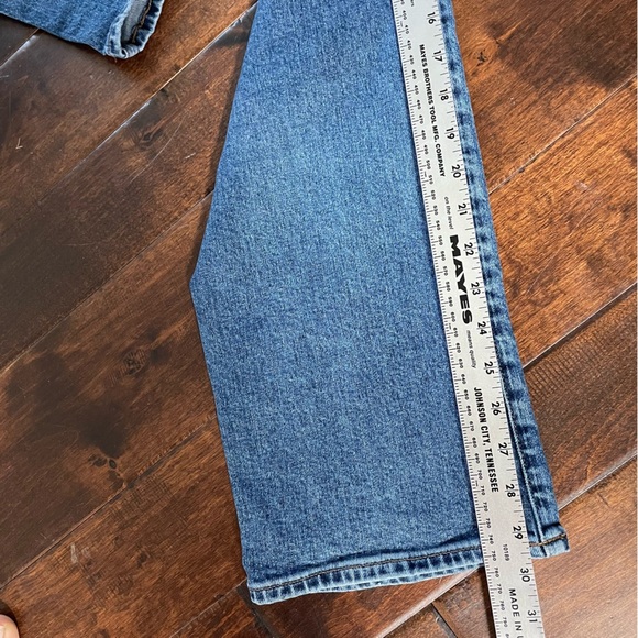 Madewell The '90s Straight Jean in Liola Wash Binded-Waist no-waist size 30 - Picture 9 of 16